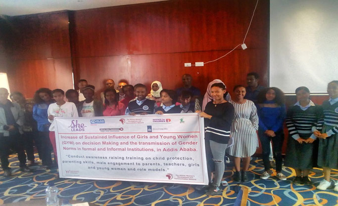 Awareness raising training on child protection, parenting skills, male engagement to the                    parents, teachers, girls and young women and role models.