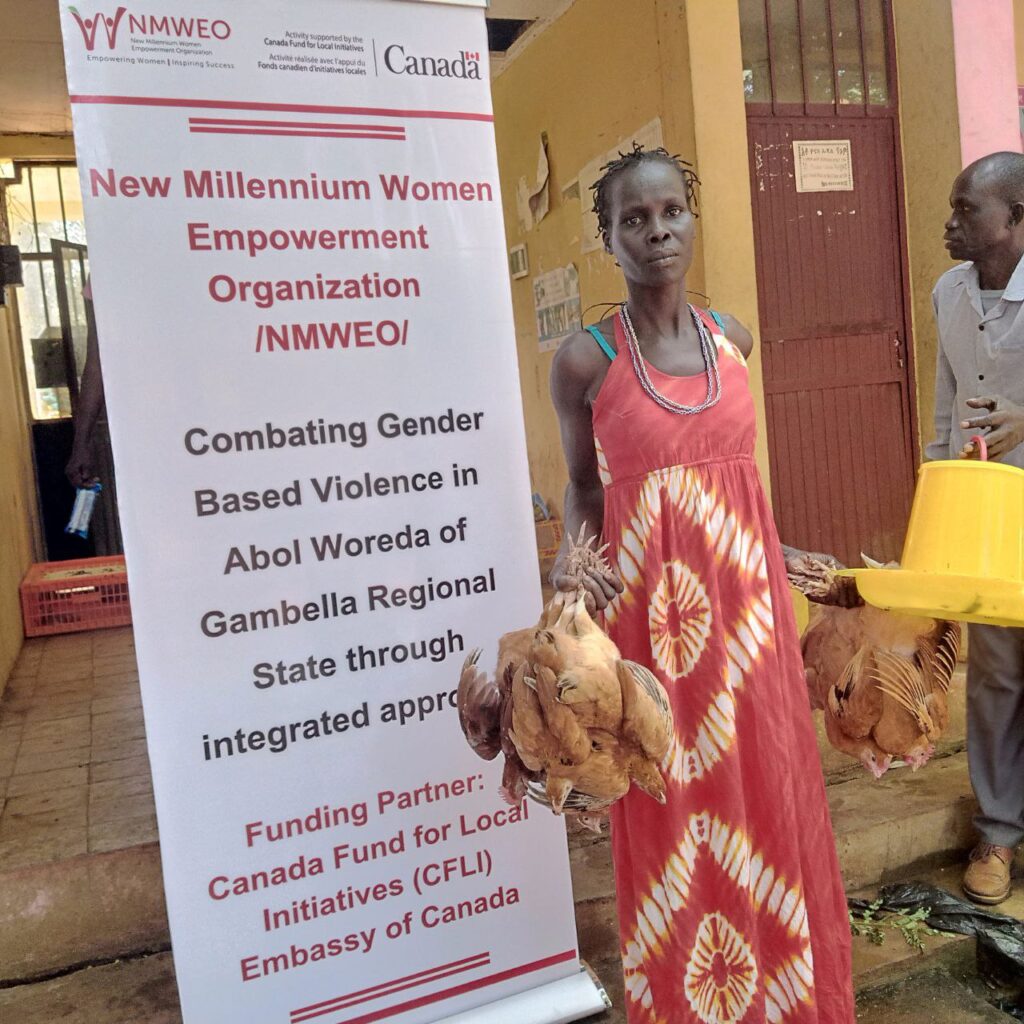 100 GBV survivors organized to conduct the agricultural activities